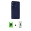 MARSİLYAN™- Redmi Note 13 Pro 4G Kılıf Vadi Çizgi Prime - Şeffaf Pasifik Cam Ekran Koruyucu + Raze Metal Kamera Lens - SH