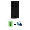 MARSİLYAN™- Redmi Note 13 Pro 4G Kılıf Vadi Çizgi Prime - Siyah 3D Antistatik Seramik Nano Ekran Koruyucu + Raze Metal Kamera Lens - SH