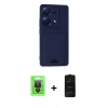 MARSİLYAN™- Redmi Note 13 Pro 4G Kılıf Vadi Çizgi Prime - Siyah 6D Antistatik Mat Seramik Hayalet Nano Ekran Koruyucu + Raze Metal Kamera Lens - SH