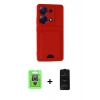 MARSİLYAN™- Redmi Note 13 Pro 4G Kılıf Vadi Çizgi Prime - Siyah 6D Antistatik Mat Seramik Hayalet Nano Ekran Koruyucu + Raze Metal Kamera Lens - GS