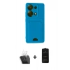 MARSİLYAN™- Redmi Note 13 Pro 4G Kılıf Vadi Çizgi Prime - Siyah 6D Antistatik Mat Seramik Hayalet Nano Ekran Koruyucu + Kamera Lens Koruma Cam - SF