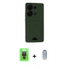MARSİLYAN™- Redmi Note 13 Pro 4G Kılıf Vadi Çizgi Prime - Siyah Joko Magic 5D Cam + Raze Metal Kamera Lens - SH
