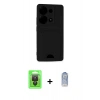 MARSİLYAN™- Redmi Note 13 Pro 4G Kılıf Vadi Çizgi Prime - Siyah Joko Magic 5D Cam + Raze Metal Kamera Lens - SH