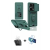 MARSİLYAN™- Redmi Note 13 Pro 4G Kılıf Vadi Form Prime - Siyah 3D Antistatik Cam Ekran Koruyucu + Kamera Lens Koruma Cam - SF
