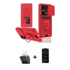 MARSİLYAN™- Redmi Note 13 Pro 4G Kılıf Vadi Form Prime - Siyah 6D Antistatik Mat Seramik Hayalet Nano Ekran Koruyucu + Kamera Lens Koruma Cam - SF
