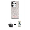 MARSİLYAN™- Redmi Note 13 Pro 4G Kılıf Vadi Klasik Serisi - Şeffaf Pasifik Cam Ekran Koruyucu + Kamera Lens Koruma Cam - SF