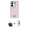 MARSİLYAN™- Redmi Note 13 Pro 4G Kılıf Vadi Klasik Serisi - Şeffaf Pasifik Cam Ekran Koruyucu + Kamera Lens Koruma Cam - SF