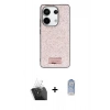 MARSİLYAN™- Redmi Note 13 Pro 4G Kılıf Vadi Klasik Serisi - Siyah Joko Magic 5D Cam + Kamera Lens Koruma Cam - SF