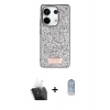 MARSİLYAN™- Redmi Note 13 Pro 4G Kılıf Vadi Klasik Serisi - Siyah Joko Magic 5D Cam + Kamera Lens Koruma Cam - SF
