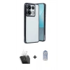 MARSİLYAN™- Redmi Note 13 Pro 4G Kılıf Vadi Minimal - Siyah Joko Magic 5D Cam + Kamera Lens Koruma Cam - SF