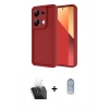 MARSİLYAN™- Redmi Note 13 Pro 4G Kılıf Yankı Yansıma Özel Seri - Siyah Joko Magic 5D Cam + Kamera Lens Koruma Cam - SF