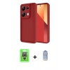 MARSİLYAN™- Redmi Note 13 Pro 4G Kılıf Yankı Yansıma Özel Seri - Siyah Joko Magic 5D Cam + Raze Metal Kamera Lens - GS