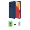 MARSİLYAN™- Redmi Note 13 Pro 4G Kılıf Yankı Yansıma Özel Seri - Siyah Joko Magic 5D Cam + Raze Metal Kamera Lens - GS