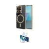 MARSİLYAN™- Redmi Note 13 Pro 4G Kılıf Zirve Doku Prime - Siyah 3D Antistatik Seramik Nano Ekran Koruyucu
