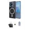MARSİLYAN™- Redmi Note 13 Pro 4G Kılıf Zirve Doku Prime - Siyah Joko Magic 5D Cam + Kamera Lens Koruma Cam - SF