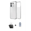 MARSİLYAN™- Redmi Note 13 Pro 4G Kılıf Zirve Doku - Siyah Joko Magic 5D Cam + Kamera Lens Koruma Cam - SF