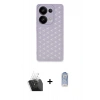 MARSİLYAN™- Redmi Note 13 Pro 4G Kılıf Zirve Form - Siyah Joko Magic 5D Cam + Kamera Lens Koruma Cam - SF