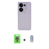 MARSİLYAN™- Redmi Note 13 Pro 4G Kılıf Zirve Form - Siyah Joko Magic 5D Cam + Raze Metal Kamera Lens - GS