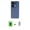 MARSİLYAN™- Redmi Note 13 Pro 4G Kılıf Zirve Form - Siyah Joko Magic 5D Cam + Raze Metal Kamera Lens - SH
