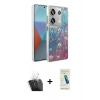 MARSİLYAN™- Redmi Note 13 Pro 4G Kılıf Zirve Modern Prime - Şeffaf Pasifik Cam Ekran Koruyucu + Kamera Lens Koruma Cam - SF