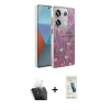 MARSİLYAN™- Redmi Note 13 Pro 4G Kılıf Zirve Modern Prime - Şeffaf Pasifik Cam Ekran Koruyucu + Kamera Lens Koruma Cam - SF