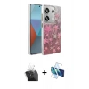 MARSİLYAN™- Redmi Note 13 Pro 4G Kılıf Zirve Modern Prime - Siyah 3D Antistatik Seramik Nano Ekran Koruyucu + Kamera Lens Koruma Cam - SF