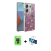 MARSİLYAN™- Redmi Note 13 Pro 4G Kılıf Zirve Modern Prime - Siyah 3D Antistatik Seramik Nano Ekran Koruyucu + Siyah Raze Metal Kamera Lens