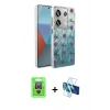 MARSİLYAN™- Redmi Note 13 Pro 4G Kılıf Zirve Modern Prime - Siyah 3D Antistatik Seramik Nano Ekran Koruyucu + Raze Metal Kamera Lens - GS