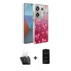 MARSİLYAN™- Redmi Note 13 Pro 4G Kılıf Zirve Modern Prime - Siyah 6D Antistatik Mat Seramik Hayalet Nano Ekran Koruyucu + Kamera Lens Koruma Cam - SF