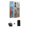 MARSİLYAN™- Redmi Note 13 Pro 4G Kılıf Zirve Modern Prime - Siyah 6D Antistatik Mat Seramik Hayalet Nano Ekran Koruyucu + Kamera Lens Koruma Cam - SF