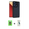 MARSİLYAN™- Redmi Note 13 Pro 4G Kılıf Zirve Yansıma Serisi - Şeffaf Pasifik Cam Ekran Koruyucu + Raze Metal Kamera Lens - GS