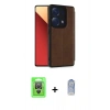 MARSİLYAN™- Redmi Note 13 Pro 4G Kılıf Zirve Yansıma Serisi - Siyah Joko Magic 5D Cam + Raze Metal Kamera Lens - GS