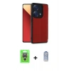 MARSİLYAN™- Redmi Note 13 Pro 4G Kılıf Zirve Yansıma Serisi - Siyah Joko Magic 5D Cam + Raze Metal Kamera Lens - GS