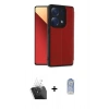 MARSİLYAN™- Redmi Note 13 Pro 4G Kılıf Zirve Yansıma Serisi - Siyah Joko Magic 5D Cam + Kamera Lens Koruma Cam - SF