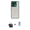MARSİLYAN™- Redmi Note 13 Pro 5G Kılıf Ahenk Çizgi Serisi - Siyah Joko Magic 5D Cam + Kamera Lens Koruma Cam - SF