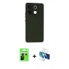 MARSİLYAN™- Redmi Note 13 Pro 5G Kılıf Ahenk Serisi - Siyah 3D Antistatik Cam Ekran Koruyucu + Raze Metal Kamera Lens - SH