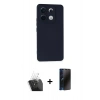 MARSİLYAN™- Redmi Note 13 Pro 5G Kılıf Ahenk Serisi - Siyah 3D Antistatik Hayalet Cam Ekran Koruyucu + Kamera Lens Koruma Cam - SF