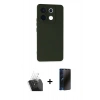 MARSİLYAN™- Redmi Note 13 Pro 5G Kılıf Ahenk Serisi - Siyah 3D Antistatik Hayalet Cam Ekran Koruyucu + Kamera Lens Koruma Cam - SF