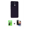 MARSİLYAN™- Redmi Note 13 Pro 5G Kılıf Ahenk Serisi - Siyah 3D Antistatik Mat Seramik Nano Ekran Koruyucu + Raze Metal Kamera Lens - SH
