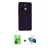 MARSİLYAN™- Redmi Note 13 Pro 5G Kılıf Ahenk Serisi - Siyah 3D Antistatik Seramik Nano Ekran Koruyucu + Raze Metal Kamera Lens - GS