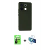 MARSİLYAN™- Redmi Note 13 Pro 5G Kılıf Ahenk Serisi - Siyah 3D Antistatik Seramik Nano Ekran Koruyucu + Raze Metal Kamera Lens - SH