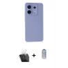 MARSİLYAN™- Redmi Note 13 Pro 5G Kılıf Ahenk Serisi - Siyah Joko Magic 5D Cam + Kamera Lens Koruma Cam - SF