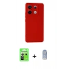 MARSİLYAN™- Redmi Note 13 Pro 5G Kılıf Ahenk Serisi - Siyah Joko Magic 5D Cam + Raze Metal Kamera Lens - GS