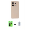 MARSİLYAN™- Redmi Note 13 Pro 5G Kılıf Ahenk Serisi - Siyah Joko Magic 5D Cam + Raze Metal Kamera Lens - SH