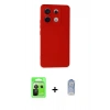 MARSİLYAN™- Redmi Note 13 Pro 5G Kılıf Ahenk Serisi - Siyah Joko Magic 5D Cam + Raze Metal Kamera Lens - SH