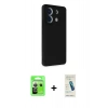 MARSİLYAN™- Redmi Note 13 Pro 5G Kılıf Akış Asil Koleksiyonu - Şeffaf Pasifik Cam Ekran Koruyucu + Raze Metal Kamera Lens - GS