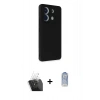 MARSİLYAN™- Redmi Note 13 Pro 5G Kılıf Akış Asil Koleksiyonu - Siyah Joko Magic 5D Cam + Kamera Lens Koruma Cam - SF