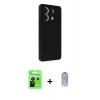 MARSİLYAN™- Redmi Note 13 Pro 5G Kılıf Akış Asil Koleksiyonu - Siyah Joko Magic 5D Cam + Siyah Raze Metal Kamera Lens