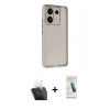 MARSİLYAN™- Redmi Note 13 Pro 5G Kılıf Atlas Minimal Prime - Şeffaf Pasifik Cam Ekran Koruyucu + Kamera Lens Koruma Cam - SF