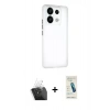 MARSİLYAN™- Redmi Note 13 Pro 5G Kılıf Atlas Minimal Prime - Şeffaf Pasifik Cam Ekran Koruyucu + Kamera Lens Koruma Cam - SF